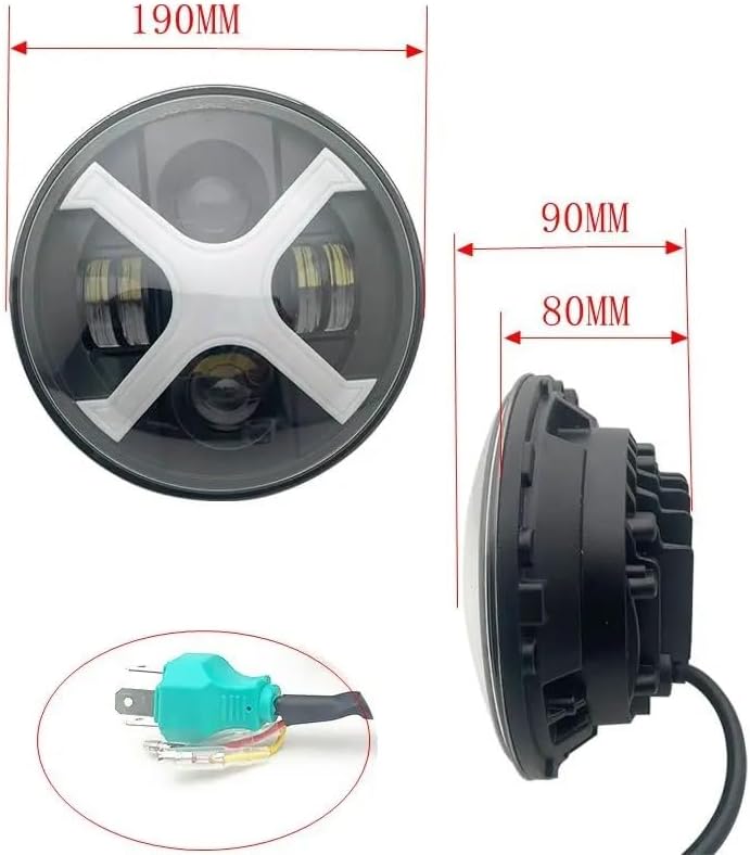 バイク ヘッドライト 7インチ バイクに適合するヘッドライト LED